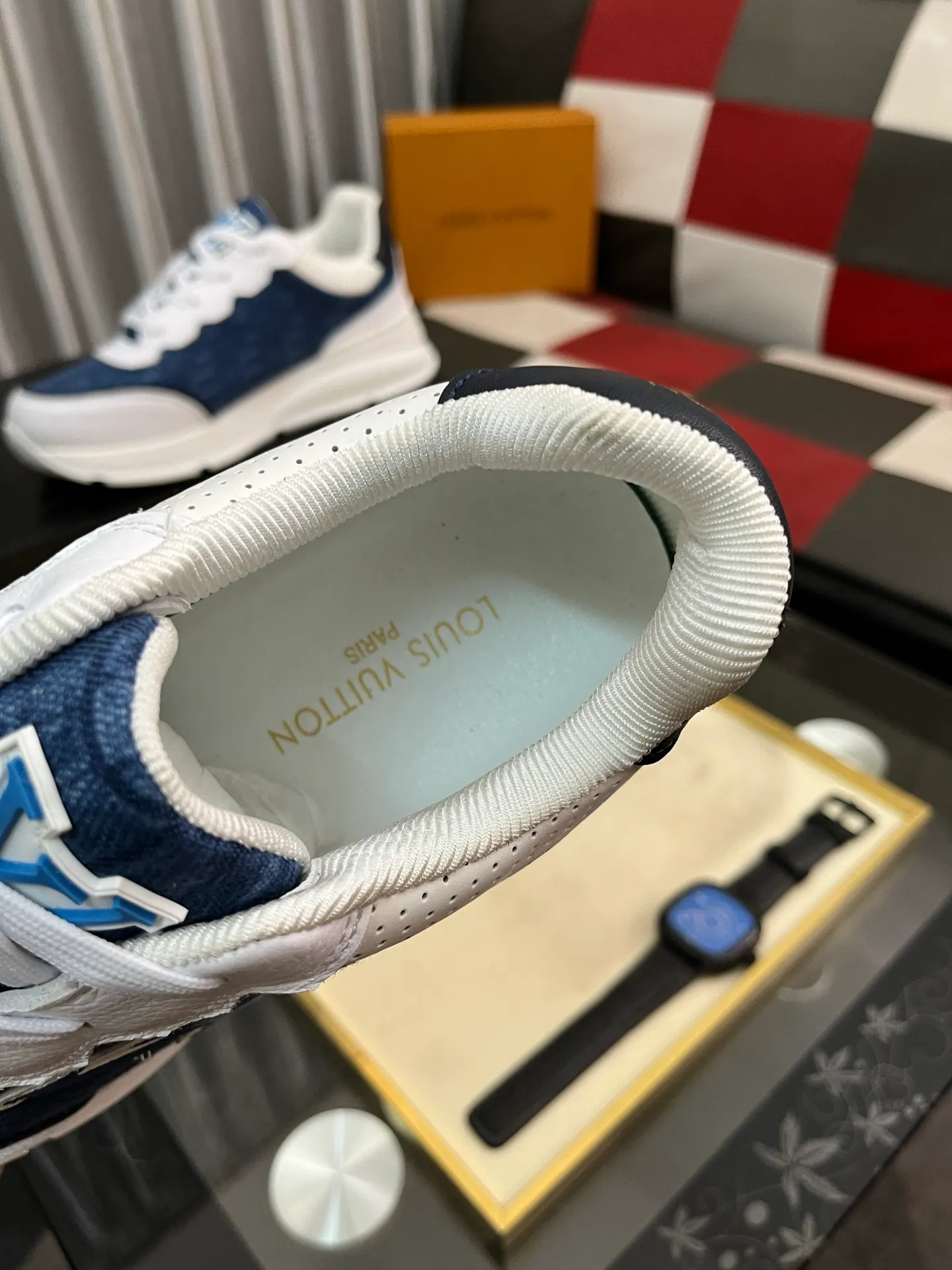 Men's shoes 💰458⌚️⌚️[Louis Vuitton LV] Dad shoes are popular casual sports shoes with outsole, breathable and comfortable, easy to walk, trendy men's versatile fly woven epoxy with ➕leather lining➕Gucci's popular original outsole, sports and running style, super comfortable. Size 38-443️⃣Colors available